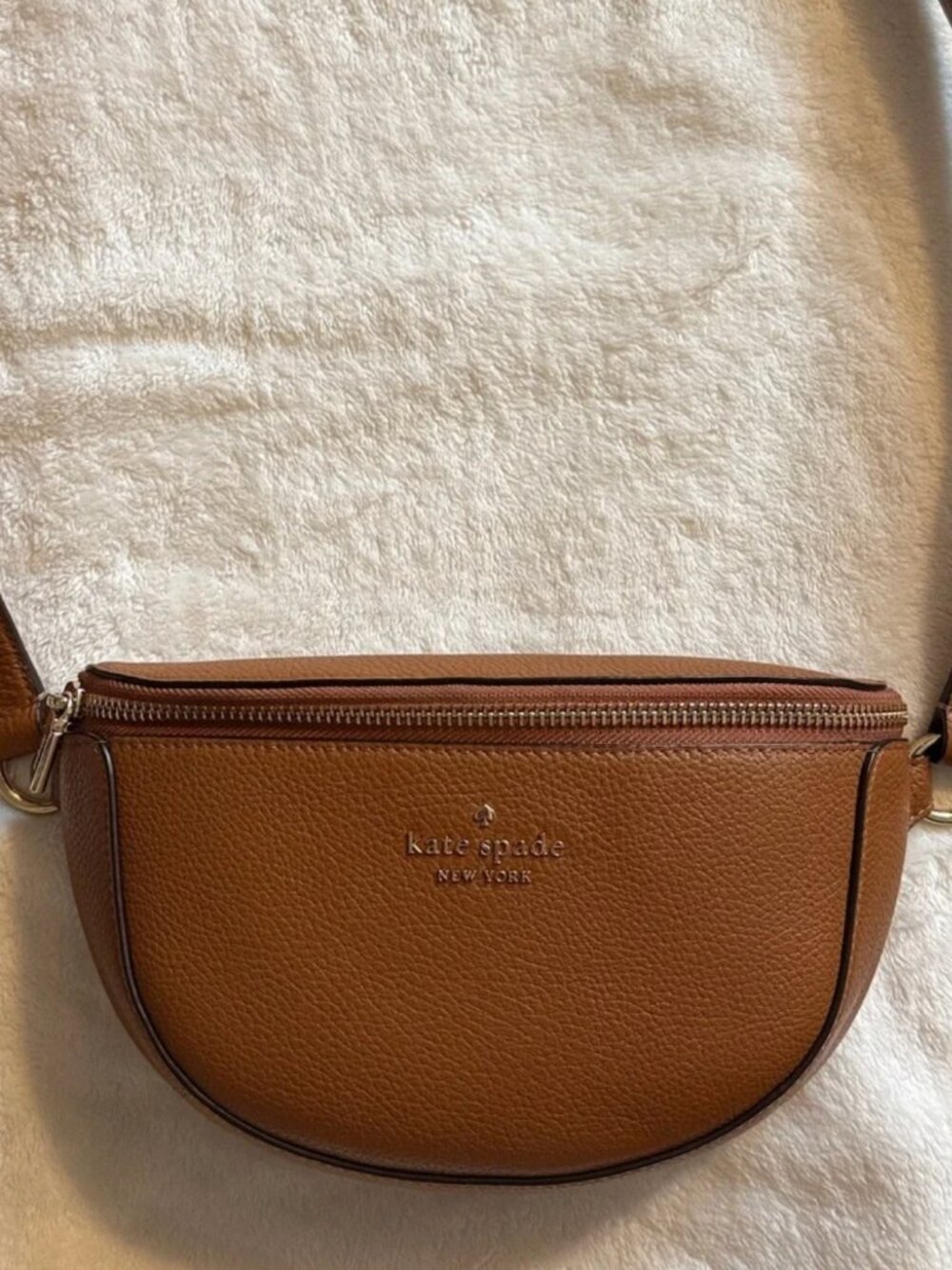 Kate Spade Pebbled Leather Lena Belt Bag - Color: Warm Gingerbread